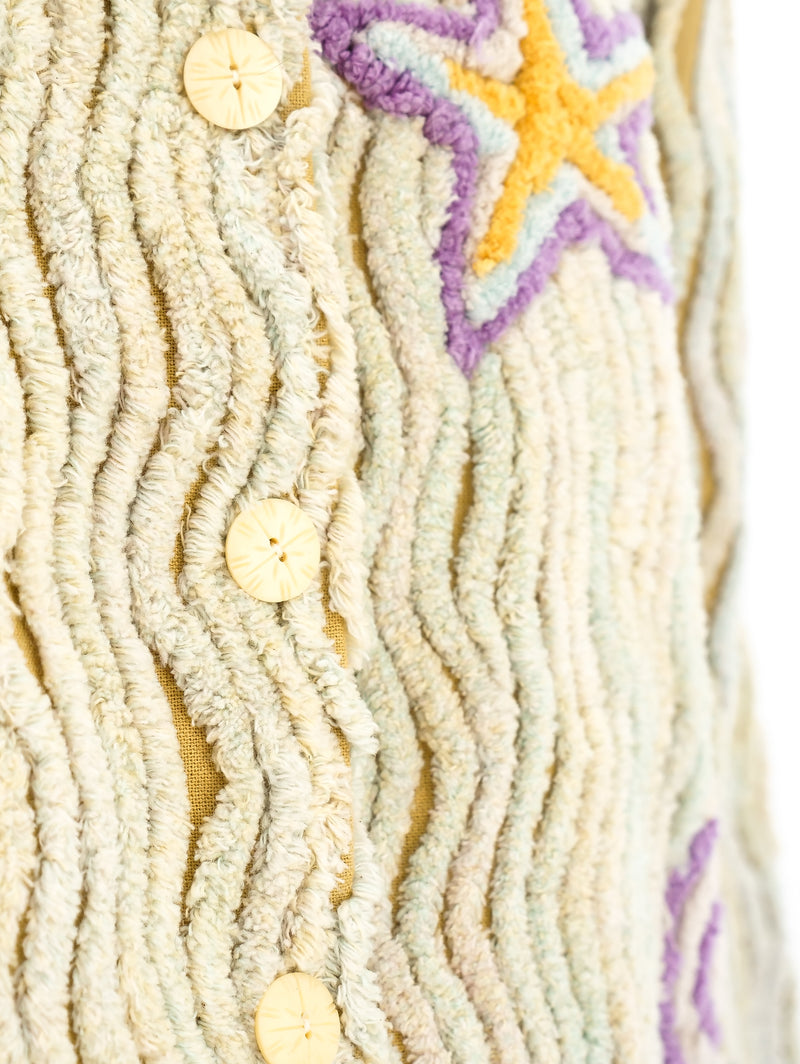 Chenille Seashell Motif Jacket Jacket arcadeshops.com