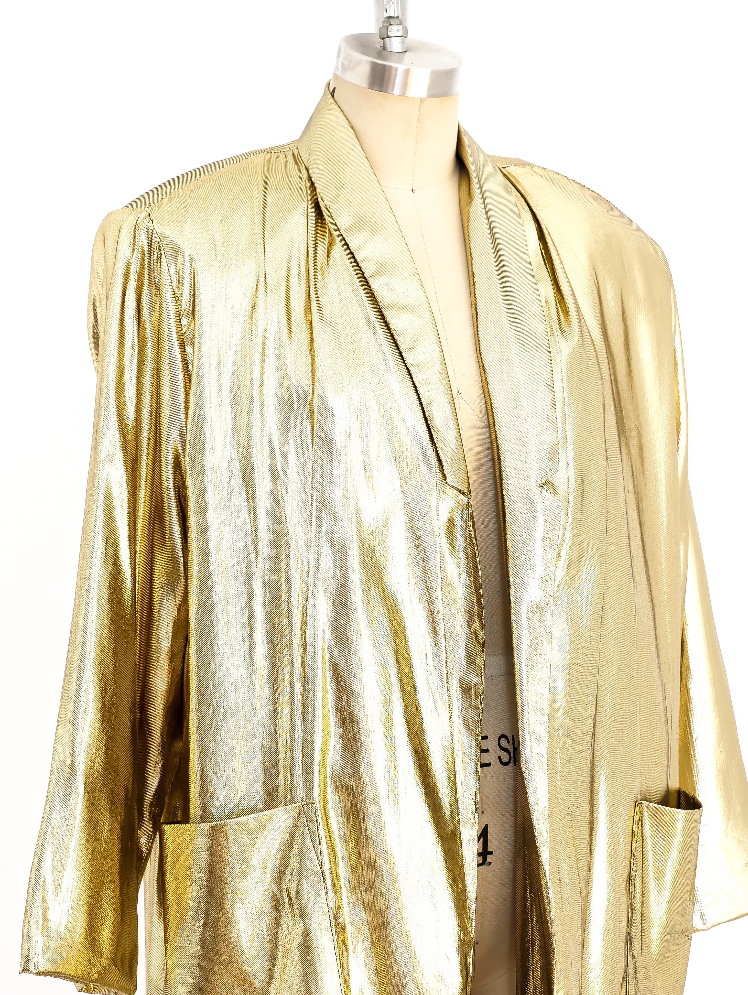 Gold lame jacket on sale womens