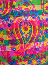 Floral Striped Paisley Silk Dress Dress arcadeshops.com