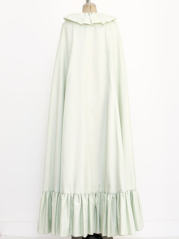 Donald Brooks Mint Ruffle Opera Coat Jacket arcadeshops.com