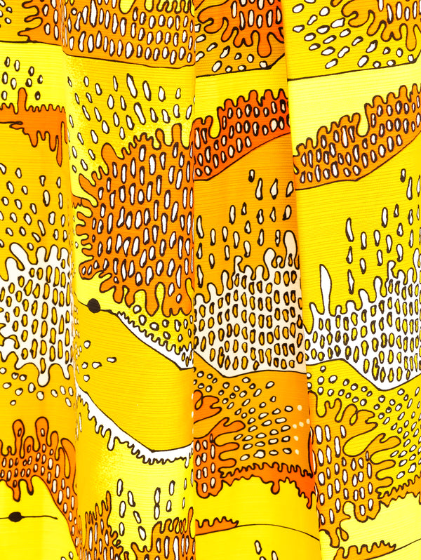 Graphic Printed Ribbed Maxi Skirt Bottom arcadeshops.com