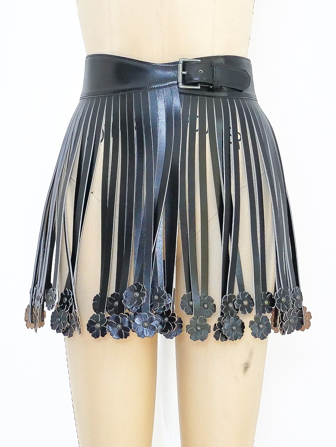 Alaia Fringed Leather Waist Belt