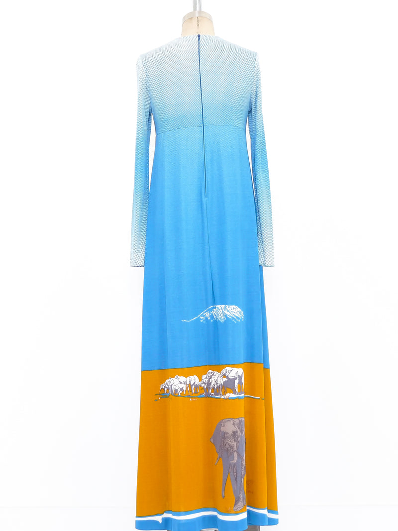 Diane Von Furstenberg Safari Printed Jersey Dress Dress arcadeshops.com