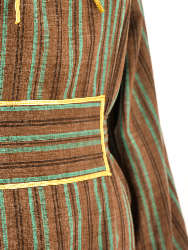 Striped Cotton Gauze Caftan Dress arcadeshops.com