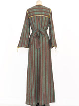 Striped Cotton Gauze Caftan Dress arcadeshops.com