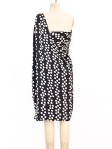 Lanvin Strapless Polka Dot Silk Dress Dress arcadeshops.com