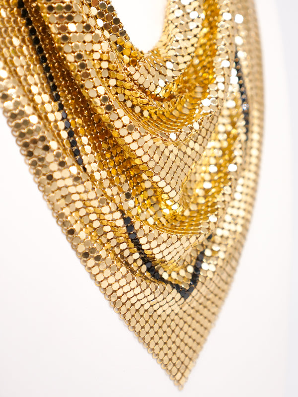 Whiting and Davis Chainmail Bib Necklace Accessory arcadeshops.com