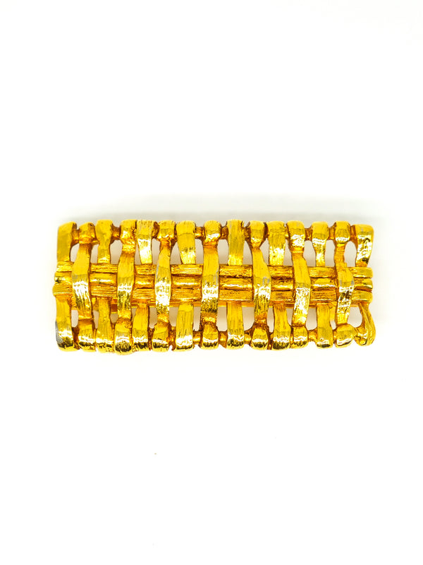 Nina Ricci Basketweave Hair Clip Accessory arcadeshops.com