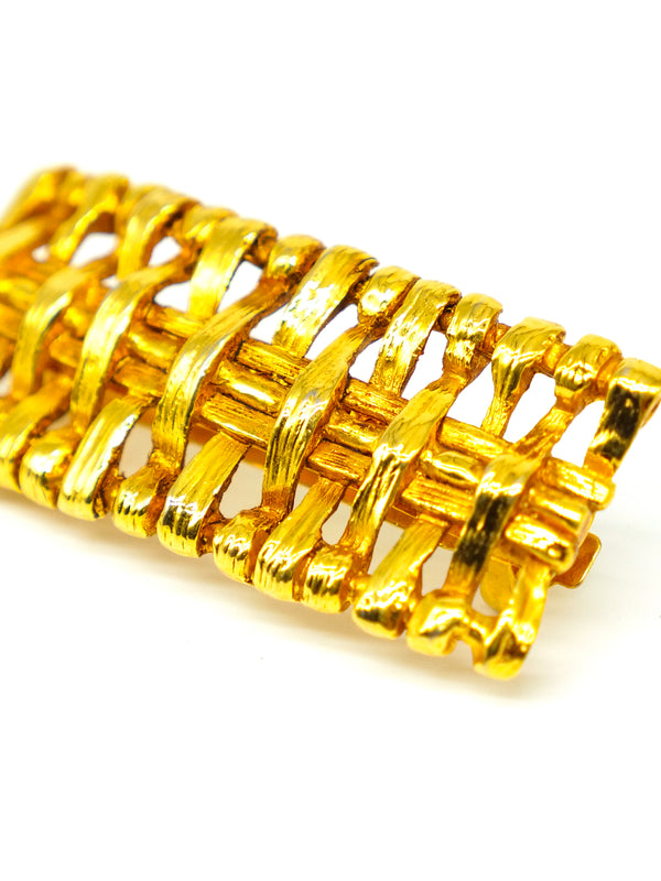 Nina Ricci Basketweave Hair Clip Accessory arcadeshops.com