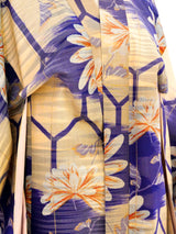 Ikat Floral Printed Haori Kimono Jacket arcadeshops.com