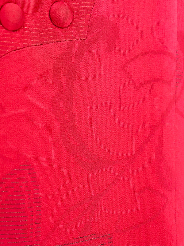 Rust Jacquard Silk Kimono Jacket arcadeshops.com