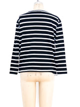 Hermes Sailor Striped Top Top arcadeshops.com