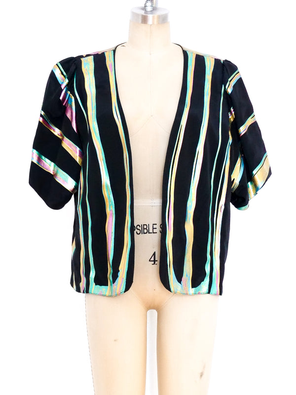 Terry and Toni Rainbow Painted Short Sleeve Jacket Jacket arcadeshops.com