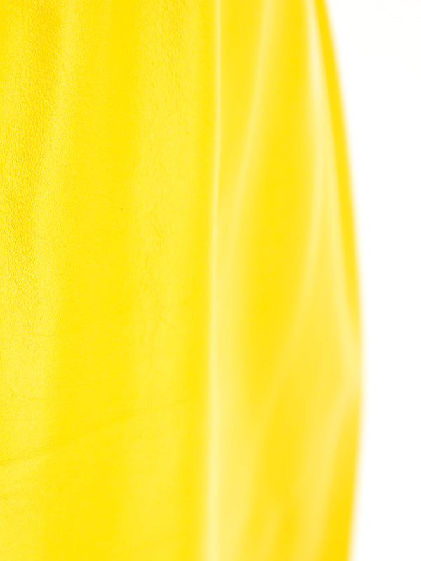 Ungaro Sunflower Leather Skirt Bottom arcadeshops.com