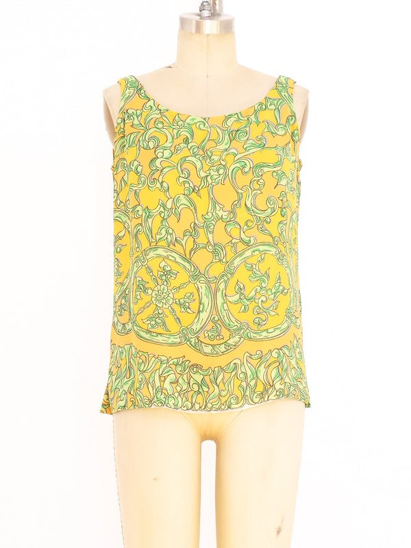 1960's Emilio Pucci Printed Silk Pant Ensemble Suit arcadeshops.com