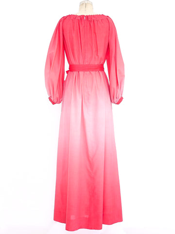 1970's Givenchy Ombre Maxi Dress