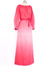 1970's Givenchy Ombre Maxi Dress Dress arcadeshops.com