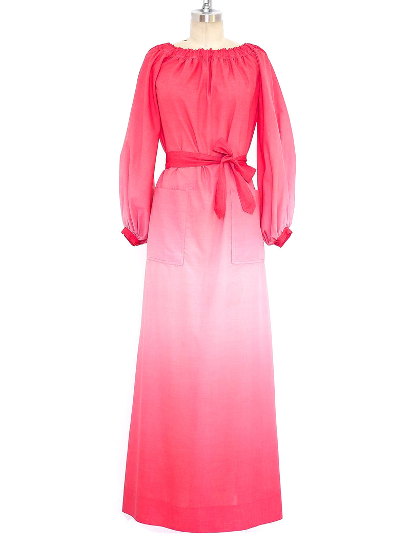 1970's Givenchy Ombre Maxi Dress Dress arcadeshops.com