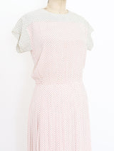 Albert Nipon Polka Dot Printed Dress Dress arcadeshops.com