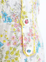 Floral Printed Cotton Jumpsuit Suit arcadeshops.com
