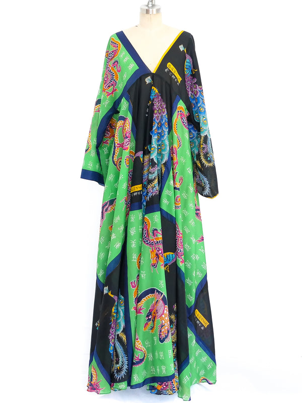 La Vetta Scarf Printed Silk Dress Dress arcadeshops.com