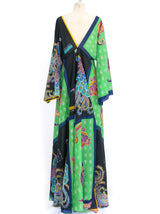 La Vetta Scarf Printed Silk Dress Dress arcadeshops.com