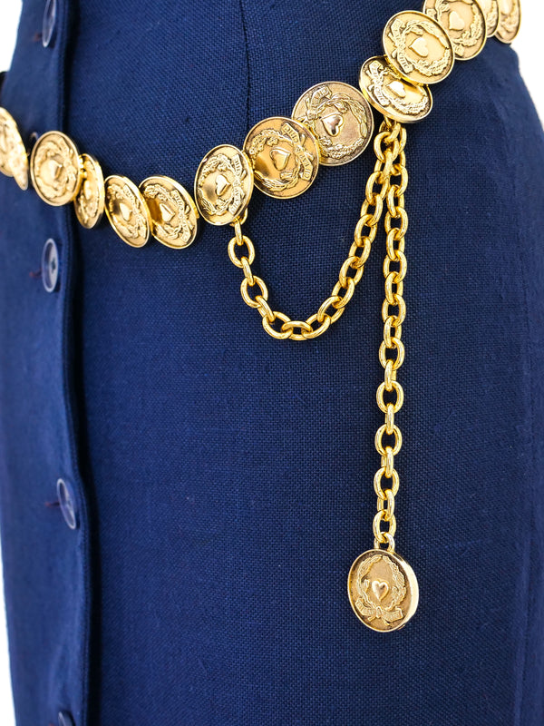 Moschino Coin Belted Skirt Bottom arcadeshops.com