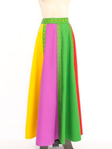 Giorgio di Sant'Angelo Colorblock Maxi Skirt Bottom arcadeshops.com