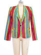 Ungaro Rainbow Striped Jacket Jacket arcadeshops.com