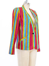 Ungaro Rainbow Striped Jacket Jacket arcadeshops.com