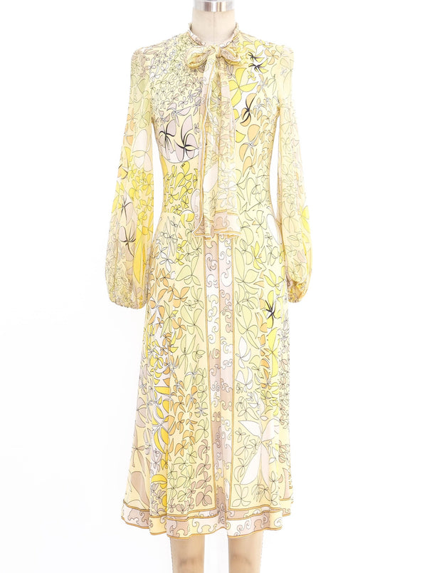 Bessi Printed Silk Jersey Dress Dress arcadeshops.com