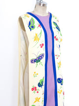 Butterfly Floral Open Sided Tunic Dress arcadeshops.com