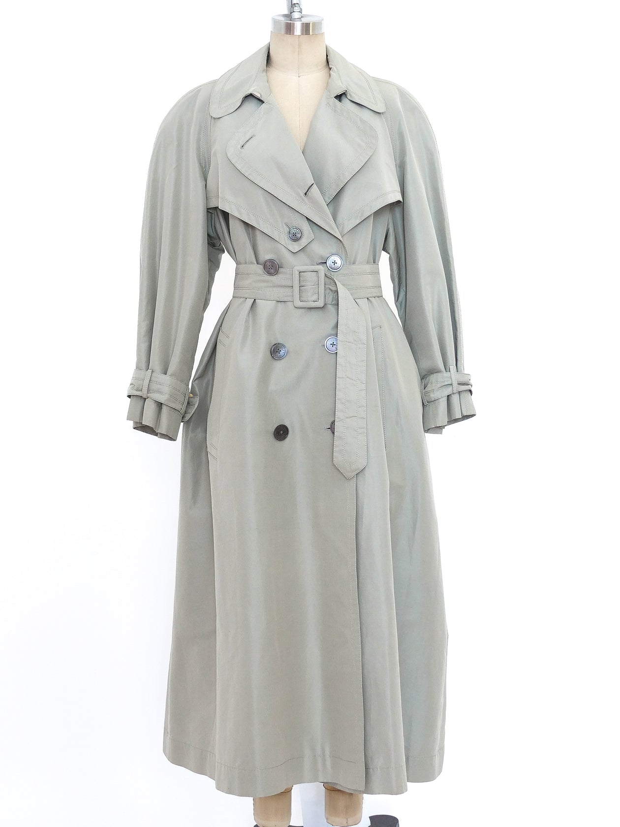 Hermes Khaki Trench Coat