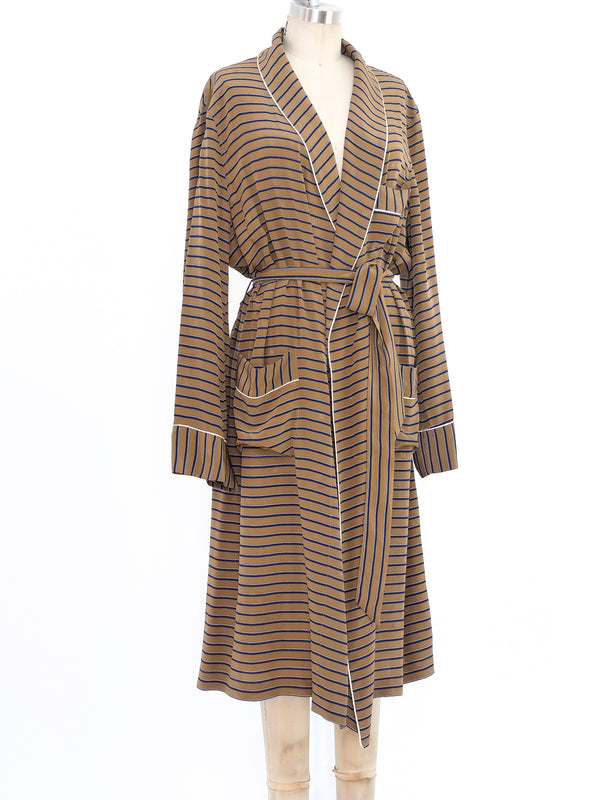 Gucci Striped Silk Robe Jacket arcadeshops.com