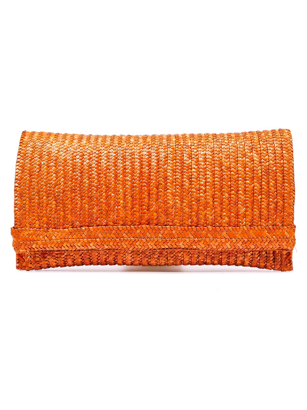 Caramel Raffia Clutch Accessory arcadeshops.com