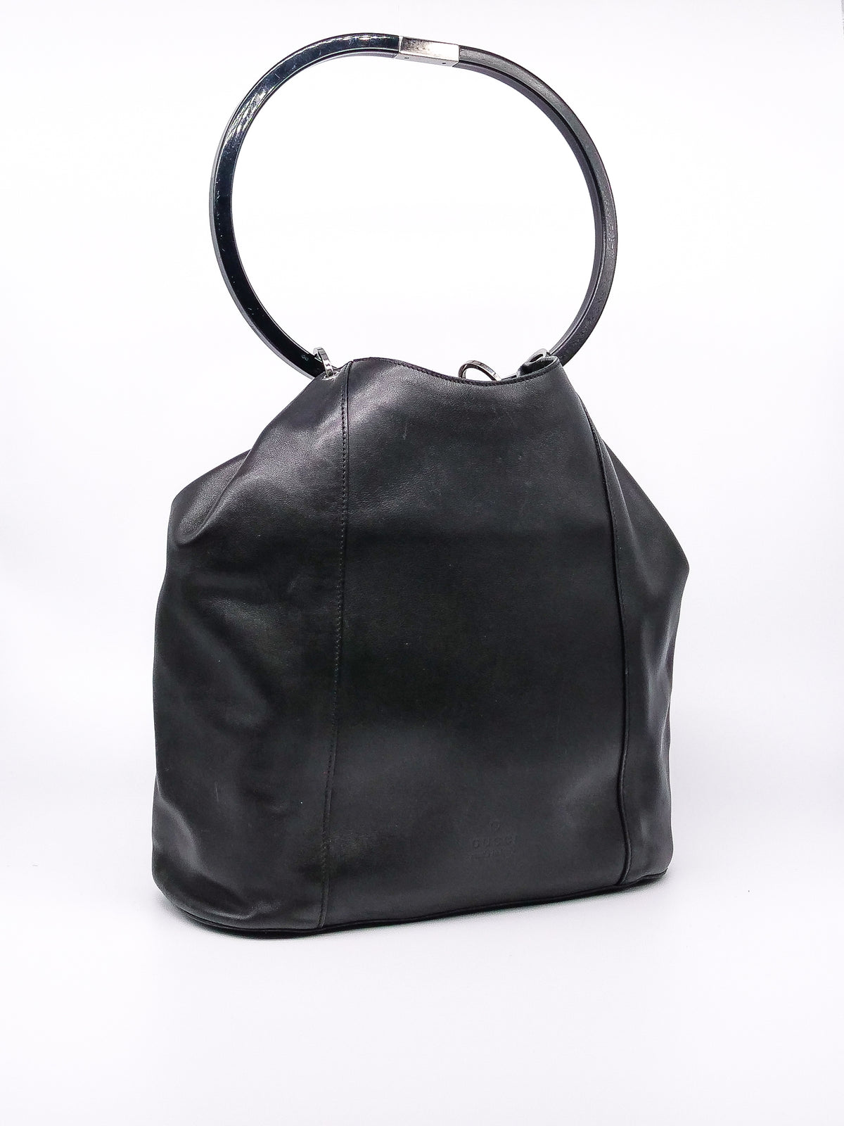 Gucci Black Leather Accessory Gucci Black Guccissima Card Case Wallet – Modaselle main image 2
