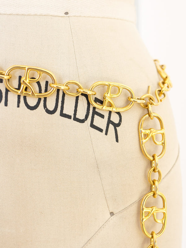 Roberta di Camerino Logo Chainlink Belt Accessory arcadeshops.com