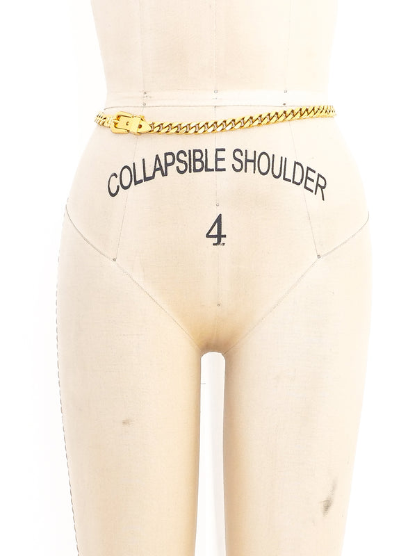 Gucci Goldtone Curb Chain Belt Accessory arcadeshops.com