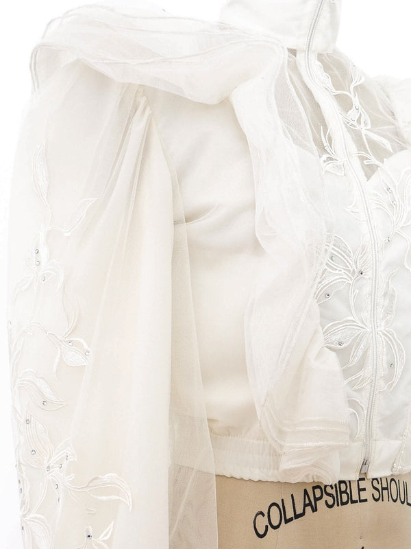 Vetements Embellished Tulle Bomber Jacket Jacket arcadeshops.com