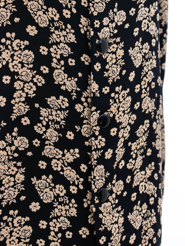 Valentino Floral Printed Ruffle Blouse Top arcadeshops.com