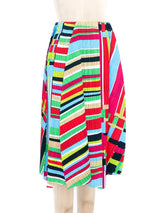Issey Miyake Pleats Please Multicolor Origami Skirt Bottom arcadeshops.com