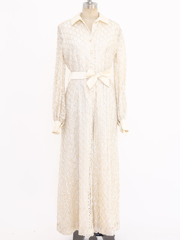 Sequin Embellished Lace Jumpsuit Suit arcadeshops.com