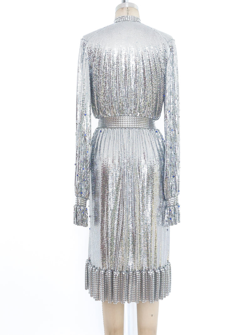 Paco Rabanne Crystal Studded Chainmail Dress Dress arcadeshops.com