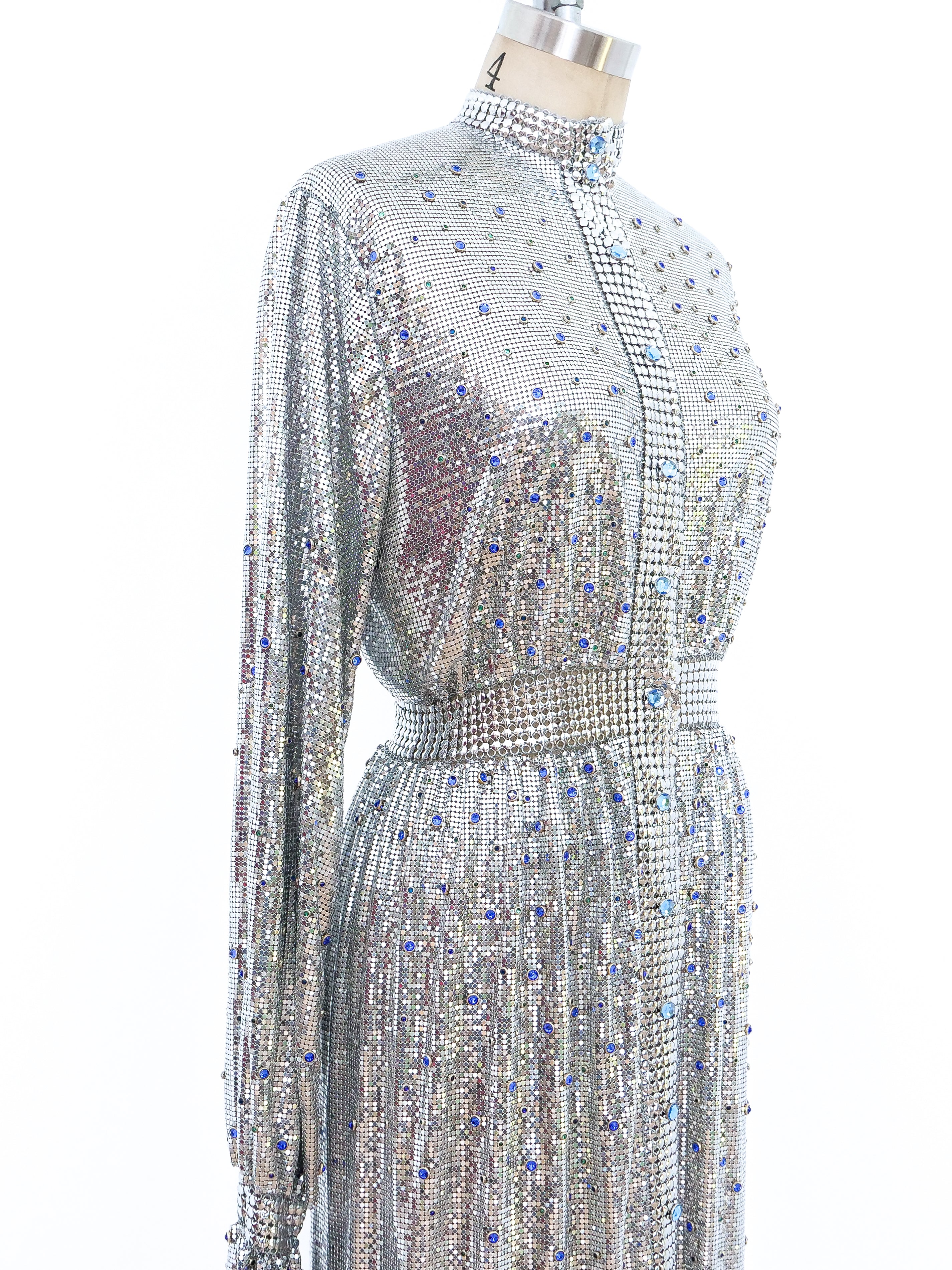 Paco Rabanne Crystal Studded Chainmail Dress