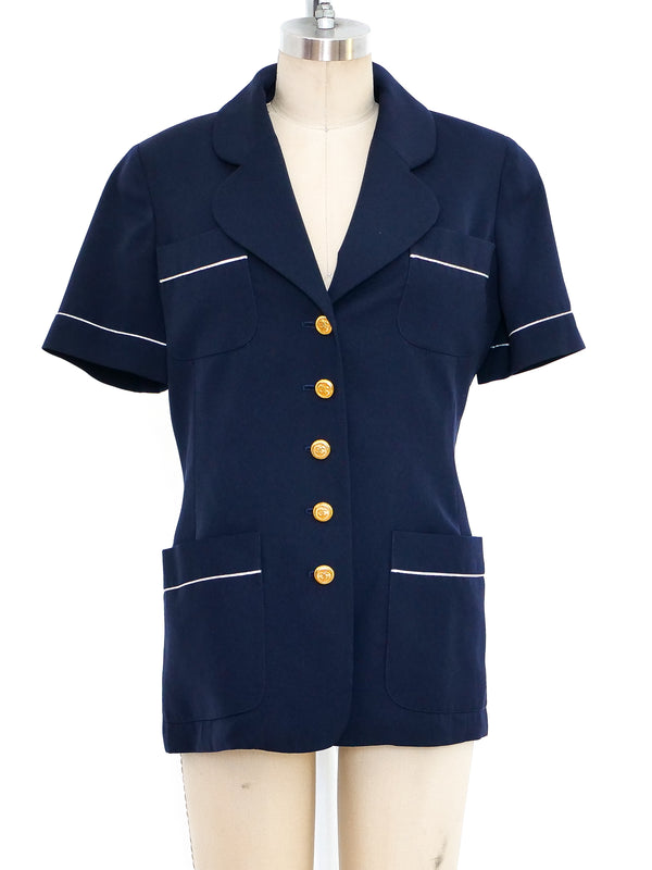 Chanel Short Sleeve Jacket Jacket arcadeshops.com
