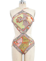 1960's Emilio Pucci Cutout Bathing Suit Suit arcadeshops.com