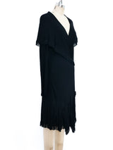 Jean Paul Gaultier Fringed Wrap Style Jersey Dress Dress arcadeshops.com