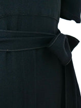 Ossie Clark Crepe Wrap Gown Dress arcadeshops.com