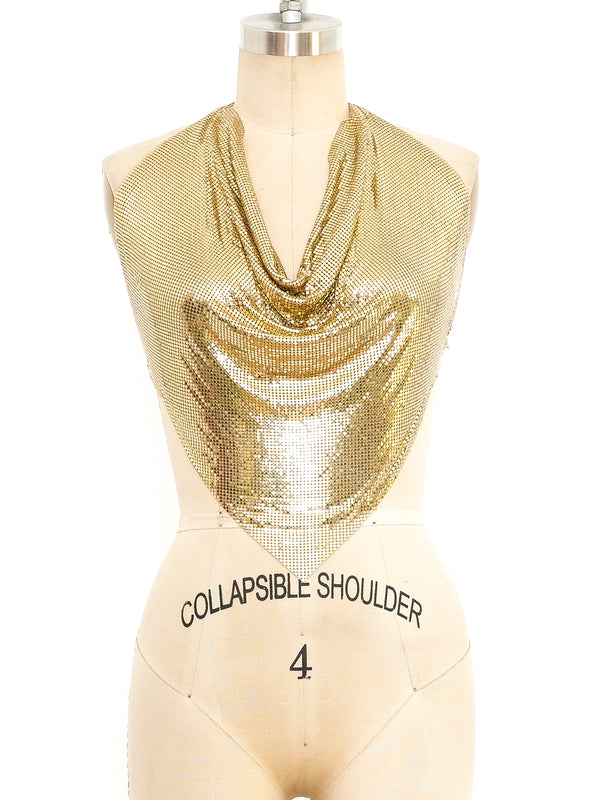 Whiting and Davis Chainmail Halter Top Top arcadeshops.com