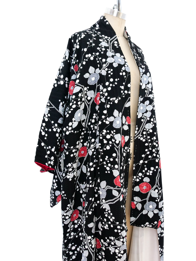 Cherry Blossom Printed Kimono Jacket arcadeshops.com